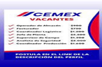 ¡Construye Tu Futuro en CEMEX ! Oferta Laboral